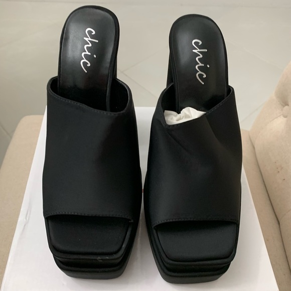 GORGEOUS PLATFORM MULES BLOCK HEEL♥️ - Picture 3 of 7